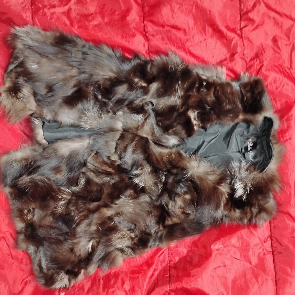 Kids Faux Fur Coat - Brown